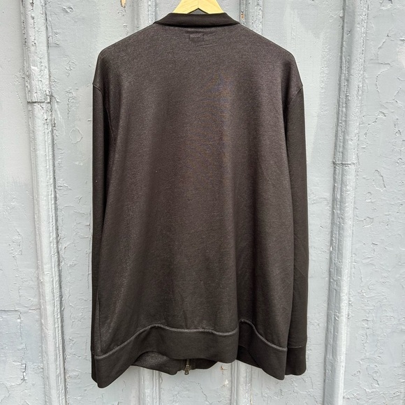 John Varvatos Grey “luxe” light pleather accented jacket, size XL - Picture 2 of 9